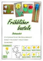 Vorschau - Unterrichtsreihen - Frühblüher basteln - Stationsarbeit - Deckblatt