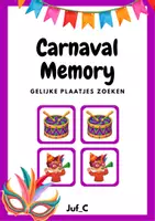 Voorbeeld - Carnaval Memory – Gelijke Plaatjes Zoeken voor Kleuters - Voorblad