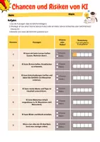 Vorschau - Arbeitsblätter - Stationsarbeit Thema Künstliche Intelligenz (KI) - Deckblatt