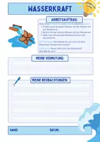 Vorschau - Arbeitsblätter - Experiment Wasserkraft - Seite 1