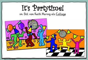Vorschau - Mal- und Bastelvorlagen - It's Partytime! Eine Collage im Stil von Keith Haring - Seite 3
