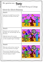 Vorschau - Mal- und Bastelvorlagen - It's Partytime! Eine Collage im Stil von Keith Haring - Seite 2