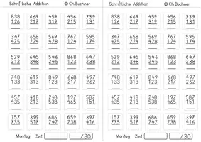 Vorschau - Arbeitsblätter - Arbeitsheft schriftl Addition ZR 1000 mit Überschreitung - Seite 2