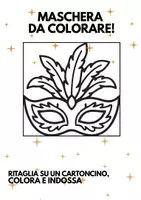 anteprima - Programmi scolastici / Materiali per docenti - Maschere di carnevale da Colorare per Bambini in Bianco e Nero - Pagina di copertina