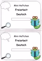 Vorschau - Arbeitsblätter - Freiarbeit Deutsch Klasse 1 - Seite 1