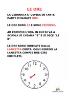 anteprima - Esercizi - IMPARARE L'OROLOGIO - PERCORSO COMPLETO FACILITATO - Pagina 1