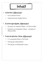 Vorschau - Arbeitsblätter - Bildgeschichte "Achtung, Glatteis" - Lückentext, Zuordnungen, Satzanfänge, Lesen - ab Klasse 2 - Seite 3
