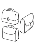 Vorschau - Arbeitsblätter - Ausmalbilder Thema Schultaschen - Grundschule - Bastelvorlagen - Seite 2
