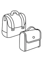 Vorschau - Arbeitsblätter - Ausmalbilder Thema Schultaschen - Grundschule - Bastelvorlagen - Seite 3