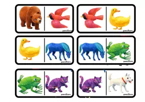 Vista previa - Juegos / Gamificación - BROWN BEAR STORYTIME DOMINO - página 1