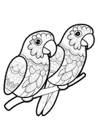 Vorschau - Arbeitsblätter - Mandalas Thema Wellensittiche - Grundschule - Bastelvorlagen - Seite 1
