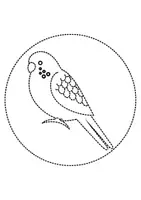 Vorschau - Arbeitsblätter - runde Prickelbilder / Fensterbilder: Wellensittiche - Grundschule - Bastelvorlagen - Seite 2