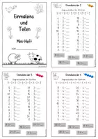 Vorschau - Arbeitsblätter - Einmaleins & Teilen – Mini‑Heft (inkl. 1x1‑Führerschein & Faltversion) - Seite 1