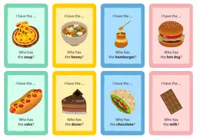 Vorschau - Spiele - Food & drink: I have... Who has...? – Lesespiel Englisch - Seite 2