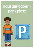 Vorschau - Bildkarten - Hausaufgabenparkplatz - Ablage für das Klassenzimmer - Seite 2