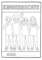 Vorschau - Mal- und Bastelvorlagen - Deckblatt (Kinderrechte) - Seite 1