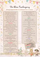 Vorschau - Spiele - "Freebie" Faschings - Bewegungsgeschichte für die Kita - Deckblatt