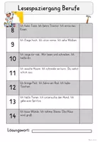 Vorschau - Arbeitsblätter - Lesespaziergang Berufe 🧑🔧👩⚕️ | Dreifach differenziert für Klasse 2–3 - Seite 3