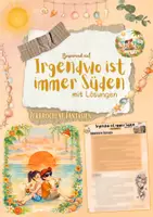 Vorschau - Unterrichtsreihen - In Anlehnung an: Irgendwo ist immer Süden - Zerbrochene Fantasien (5./6. Klasse, Deutsch | Jugendroman) - Deckblatt