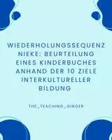 Vorschau - Unterrichtsreihen - Kinderbuchanalyse - Niekes Ziele interkultureller Bildung anwenden - Deckblatt
