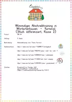 Vorschau - Arbeitsblätter - Karneval: Wimmeliges Abschreibtraining in Wortartenhausen (3-fach diff.) - Deutsch - Kl. 2 - Seite 1
