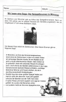 Vorschau - Arbeitsblätter - Lesen Sage - Deckblatt