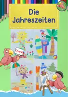Vorschau - Mal- und Bastelvorlagen - Die Jahreszeiten malen/ Kunst Grundschule - Deckblatt