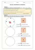 Vorschau - Arbeitsblätter - Streuversuch von Rutherford und Einführung Kern- Hülle Modell - Chemie - Seite 3