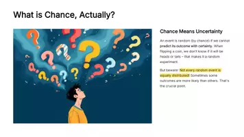 Vorschau - Präsentationen/Tafelbilder - All Outcomes Equally Likely? – Understanding Laplace Experiments in Probability - Seite 3
