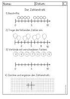 Vorschau - Arbeitsblätter - Zahlenstrahl Einführung - Seite 2