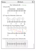 Vorschau - Arbeitsblätter - Zahlenstrahl Einführung - Seite 3