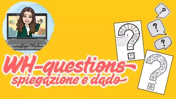 anteprima - Esercizi - WH-questions: lapbook e dado - Pagina di copertina
