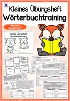 Vorschau - Unterrichtsreihen - Kleines Übungsheft: Wörterbuchtraining (Wörter im Wörterbuch suchen, Wiederholung Alphabet und Laute, Wörter nach dem ABC ordnen, Fremdwörter) - Deckblatt