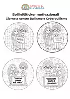 anteprima - Materiale di supporto/inclusione - Bollini - Sticker Giornata contro Bullismo e Cyberbullismo - Pagina 2