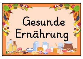 Vorschau - Präsentationen/Tafelbilder - Tafelmaterial gesunde Ernährung - Seite 1