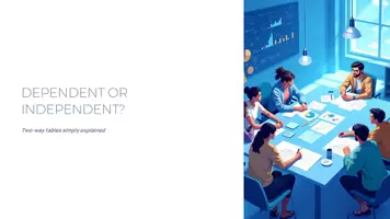 Vorschau - Präsentationen/Tafelbilder - Maths Presentation – Two-Way Tables & Conditional Probability (Upper Secondary / CLIL) - Deckblatt