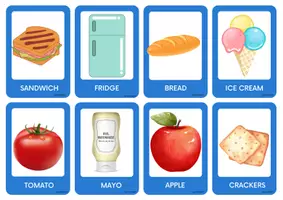 Vista previa - Tarjetas / Manipulativos - Pete and his sandwich storytime flashcards - página 2