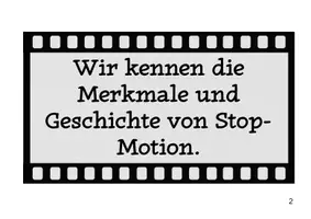 Vorschau - Arbeitsblätter - Materialpaket Stop Motion - Seite 1