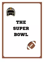 Vorschau - Arbeitsblätter - Super Bowl - Football, Positionen hautnah erleben! - Deckblatt