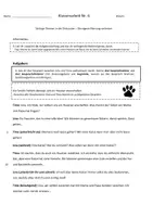 Vorschau - Klassenarbeiten - Klassenarbeit Argumentieren Klasse 6 mit EWH - Schulhund - Seite 1