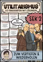 Vorschau - Aufgabenkarten - Fragekarten / Gesprächskarten zum Utilitarismus - Deckblatt