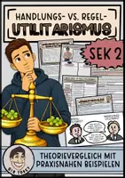 Vorschau - Arbeitsblätter - Handlungs- vs. Regelutilitarismus, Utilitarismus - Deckblatt