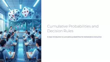 Vorschau - Präsentationen/Tafelbilder - Cumulative Probabilities & Decision Rules – Presentation for Upper Secondary Mathematics (CLIL) - Deckblatt