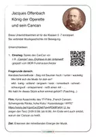 Vorschau - Stundenentwürfe - Musik Fasching Cancan Jacques Offenbach Video Musical Tracing Map Lebenslauf Suchsel - Seite 1