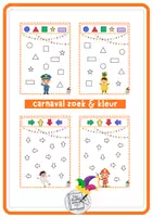 Voorbeeld - Carnaval zoek & kleur (vormen en richtingen) - Voorblad