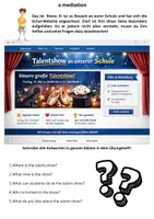 Vorschau - Arbeitsblätter - a mediation_Talentshow - Deckblatt