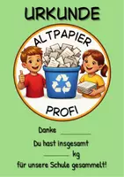 Vorschau - Anderer Materialtyp - Altpapier-Urkunde (Auszeichnung für das Sammeln) - Seite 2