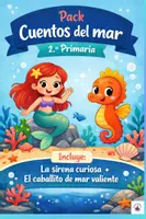 Vista previa - Unidades / Secuencias / Situaciones de Aprendizaje - Pack comprensión lectora Cuentos del mar 2º Primaria - Portada