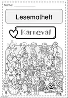 Vorschau - Arbeitsblätter - Lesemalheft: Karneval - Fasching, ideal für die Lesezeit - Seite 2