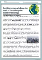 Vorschau - Arbeitsblätter - Bevölkerungsverteilung der Welt – Verteilung der Weltbevölkerung - Seite 1